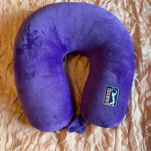 PGA Tour Plush Purple Travel Pillow 12” x 12”